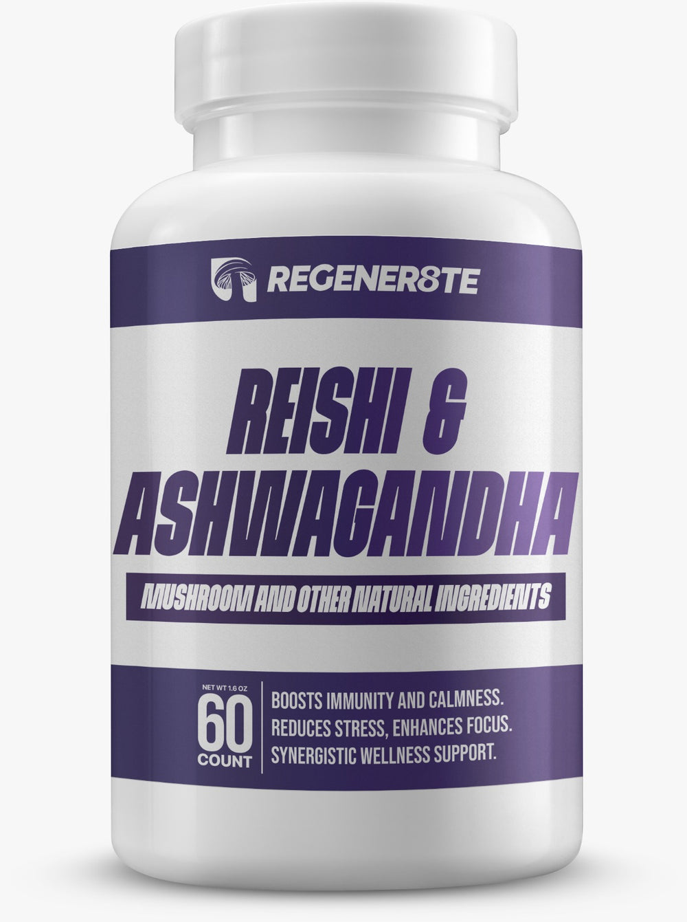 Calm - Reishi Mushroom Extract 600MG + Ashwagandha Extract 400MG
