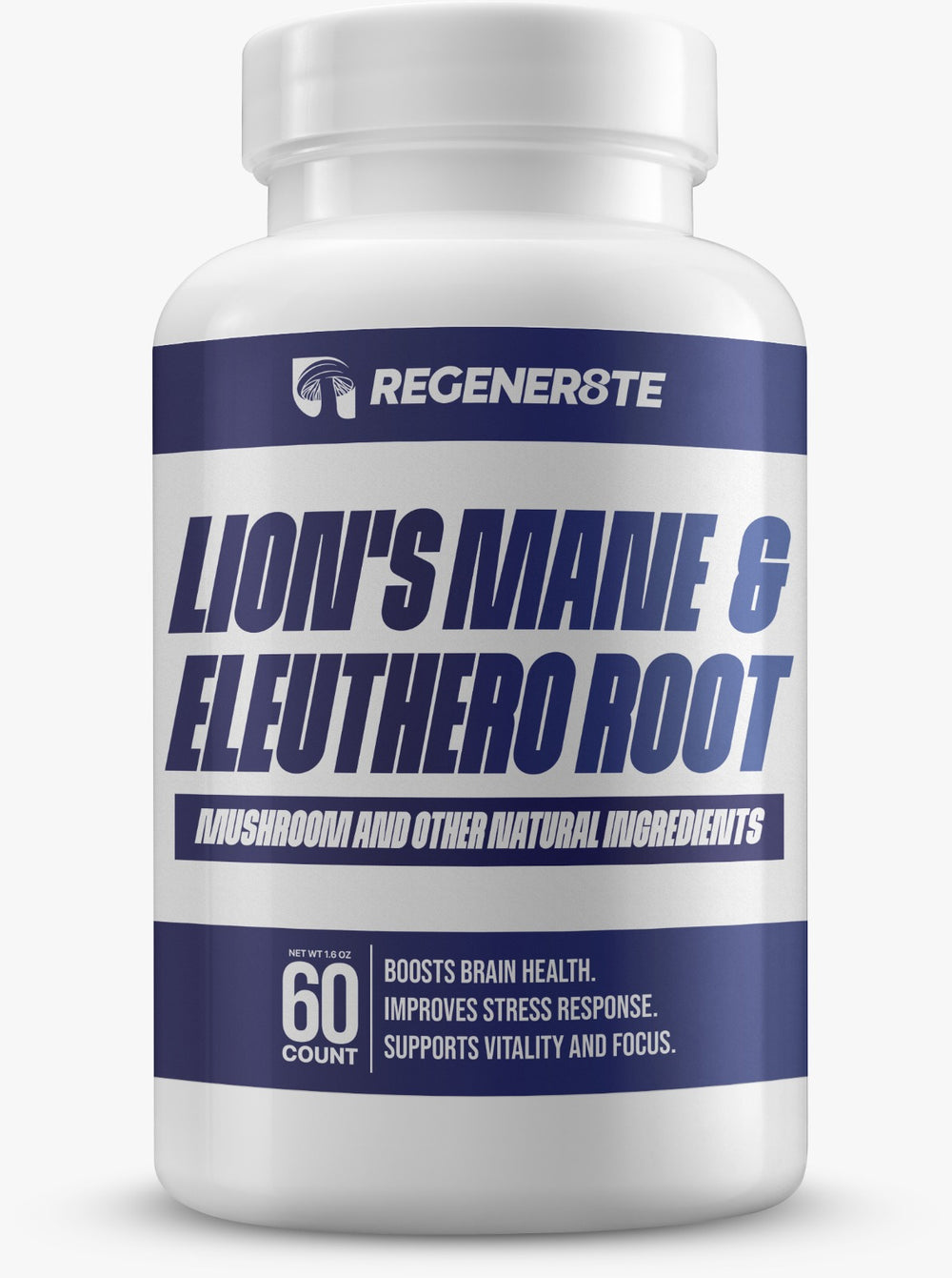 Brain -( Lions Mane Mushroom) 600MG&nbsp;+ Eleuthero Root (Ginseng) Extract 400MG