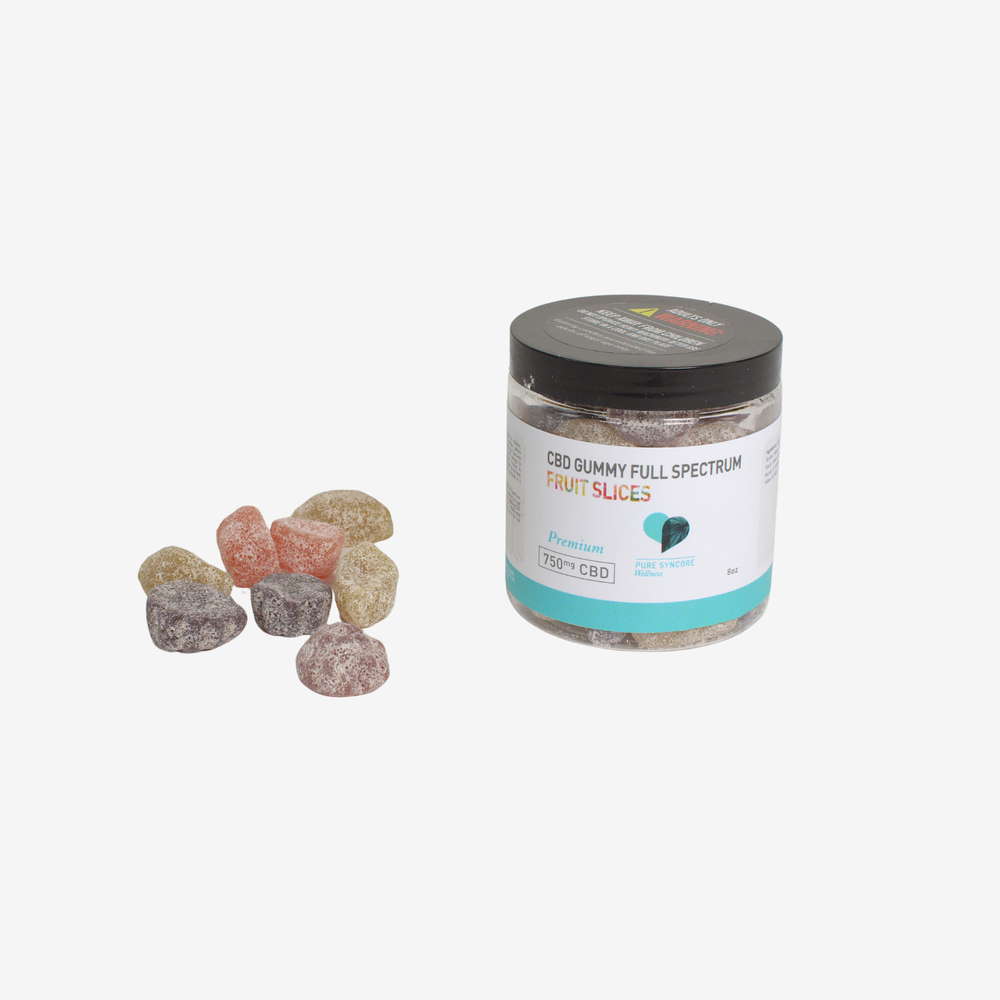 Organic Fruit Slices Gummies 750mg
